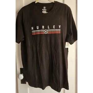NWT Hurley logo graphic T-shirt men Sz M 100% cotton‎ short sleeves
